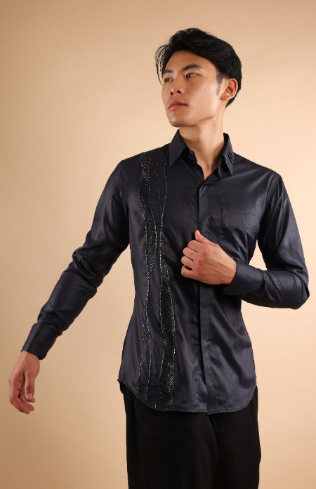 Duel Duet Shirt in Sapphire